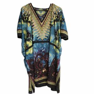 Caftan Tunic Loose Fitting Bohemian Dress Plus Size  XXL